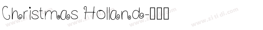 Christmas Holland字体转换